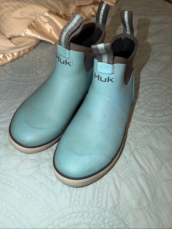 Huk Other - Huk Light Aqua Slip-On Waterproof Chelsea Boots